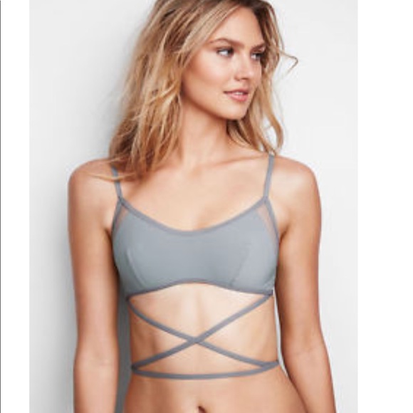 NWT VS MESH BRALETTE WITH BALLERINA FRONT STRAPS - Picture 1 of 5